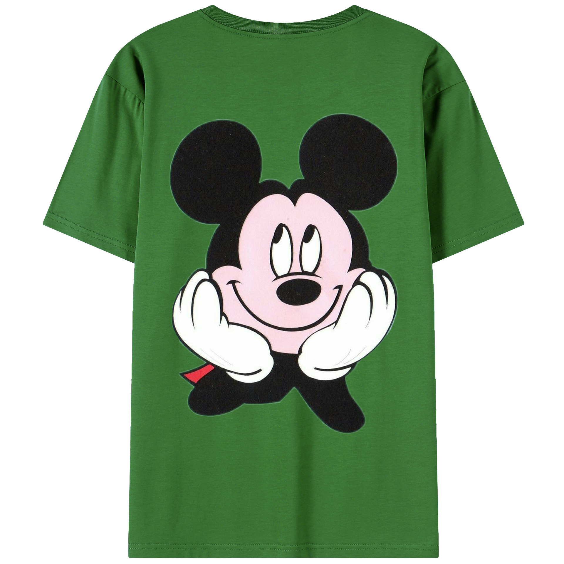 （画像用） ミッキーマウス Mickey Mouse レディース半袖Tシャツ(バックプリント)